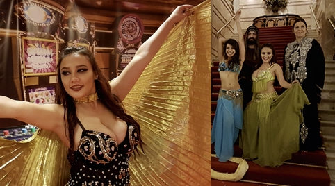 Buikdanseres show voor kinderen volwassenen