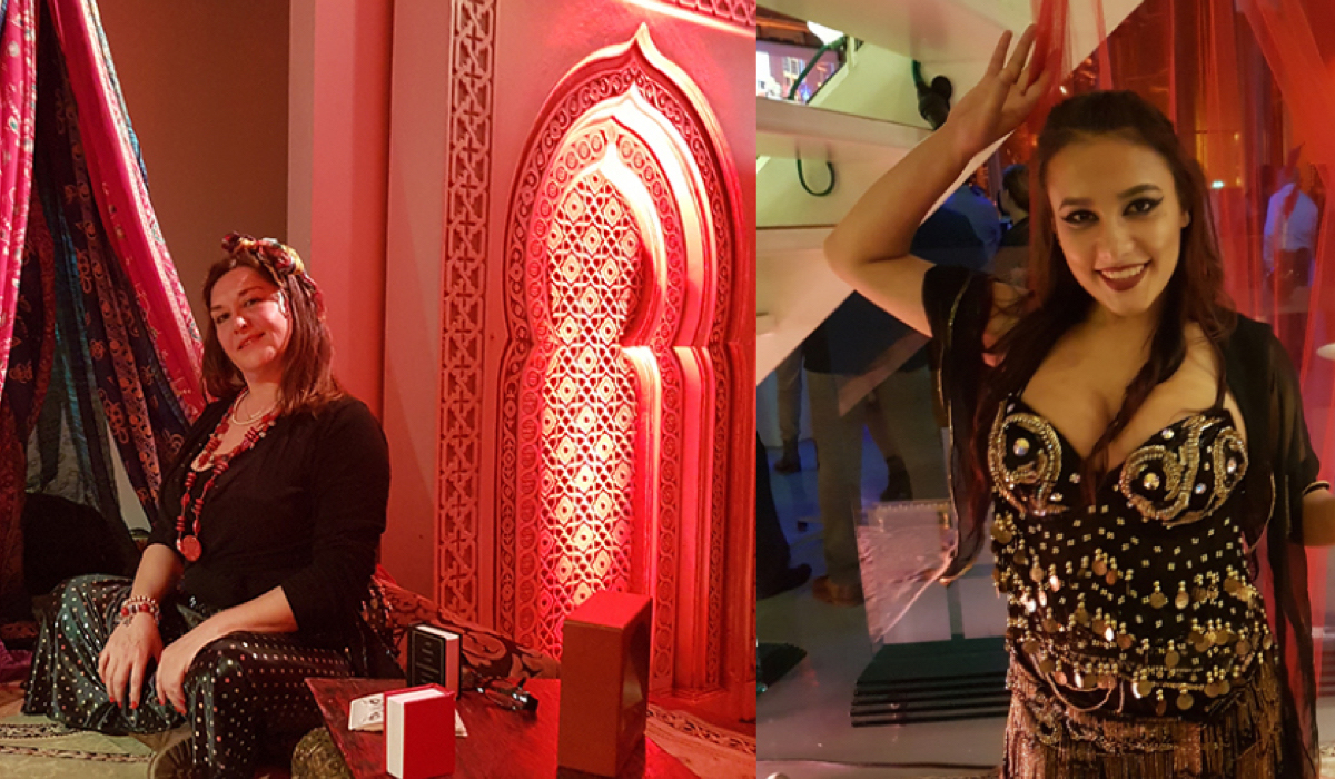 Buikdanseres winkelpromotie